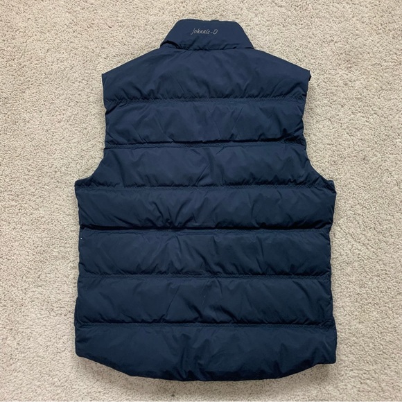 Men's JOHNNIE O Navy Blue CARLYLE Quilted PUFFER Full Zip VEST Jacket  M - Picture 3 of 8